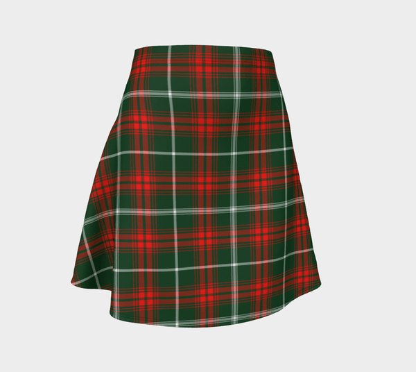 Prince of Wales Tartan Classic Flared Skirt