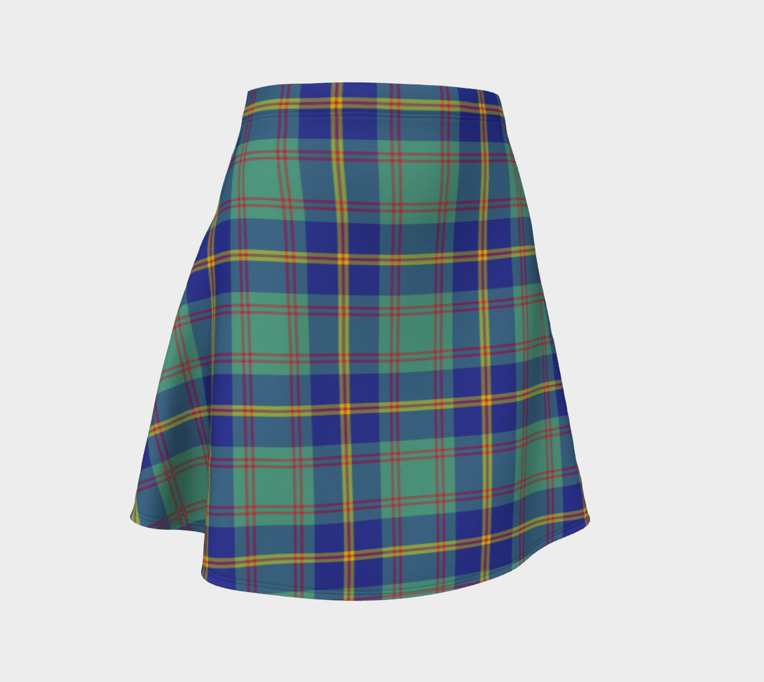 US Marine Tartan Classic Flared Skirt