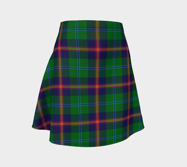 Young Modern Tartan Classic Flared Skirt