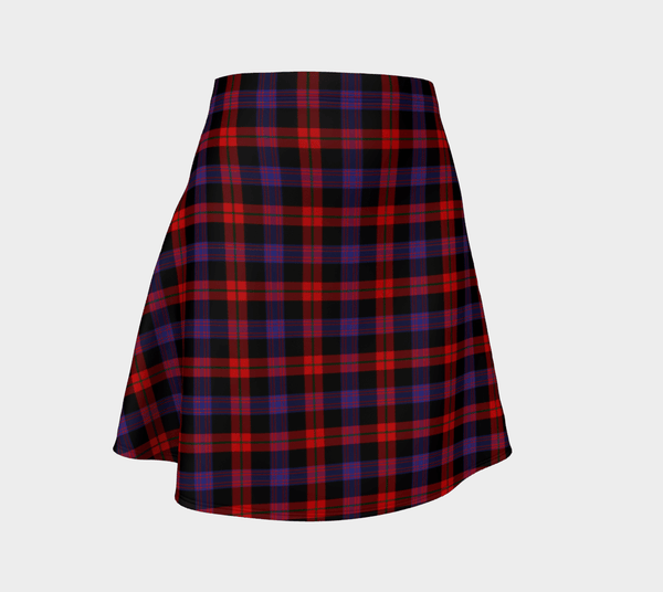 Brown Modern Tartan Classic Flared Skirt