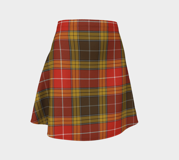 Buchanan Old Set Weathered Tartan Classic Flared Skirt