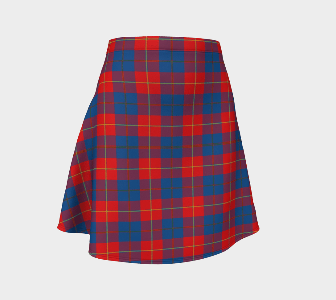 Galloway Red Tartan Classic Flared Skirt