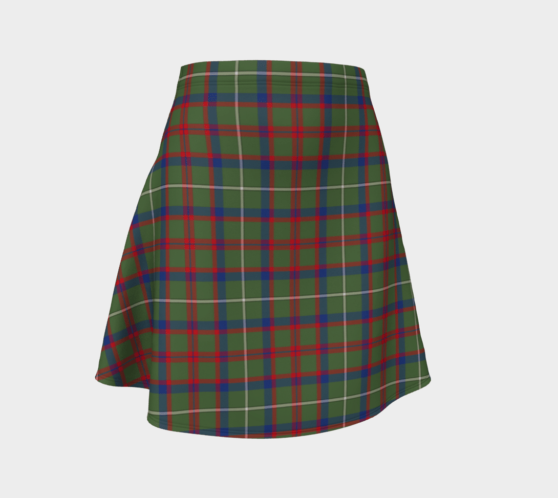 Shaw Green Modern Tartan Classic Flared Skirt