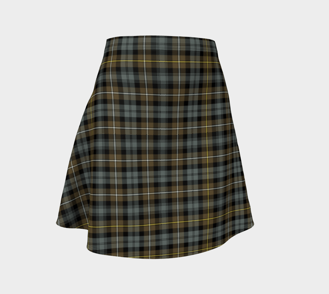 Campbell Argyll Weathered Tartan Classic Flared Skirt