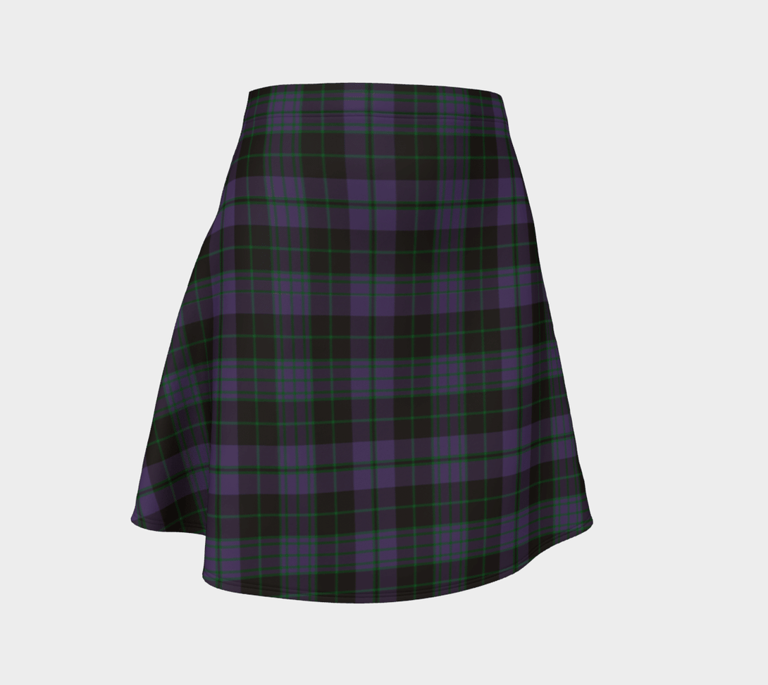 Clergy Green Tartan Classic Flared Skirt