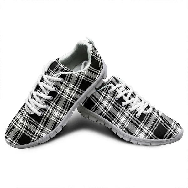 Menzies Black And White Modern Tartan Classic Sneakers