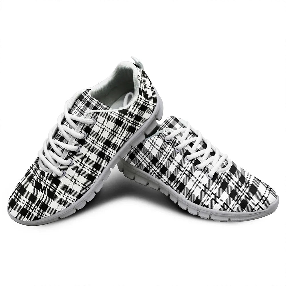 SCOTT BLACK AND WHITE MODERN Tartan Classic Sneakers