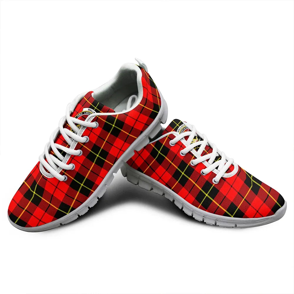 Wallace Hunting - Red Tartan Classic Crest Sneakers