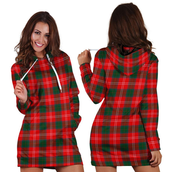 Chisholm Modern Tartan Classic Hoodie Dress