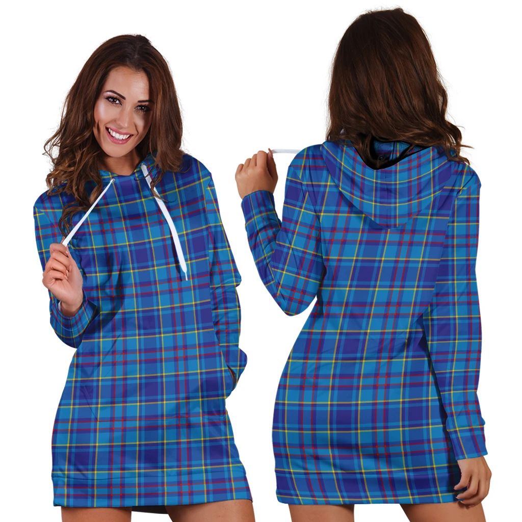 Mercer Modern Tartan Classic Hoodie Dress