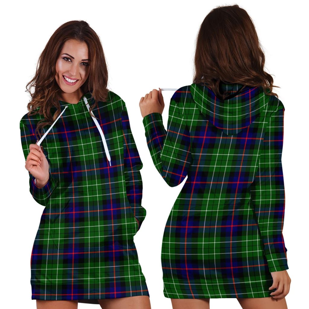 Leslie Hunting Tartan Classic Hoodie Dress