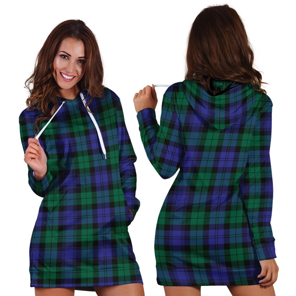 Blackwatch Modern Tartan Classic Hoodie Dress