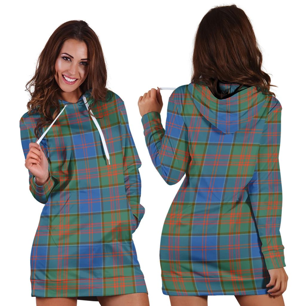 Stewart of Appin Hunting Ancient Tartan Classic Hoodie Dress