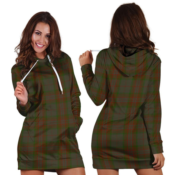 Gray Tartan Classic Hoodie Dress