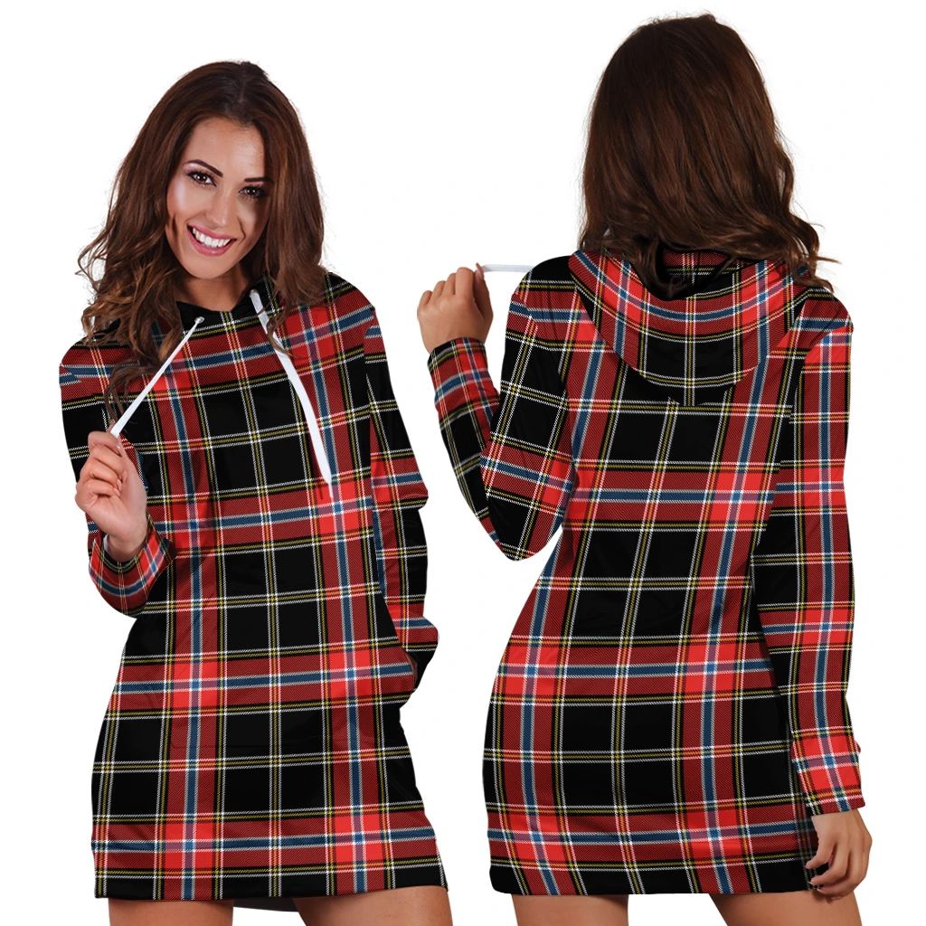 Norwegian Night Tartan Classic Hoodie Dress