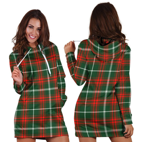 Prince of Wales Tartan Classic Hoodie Dress