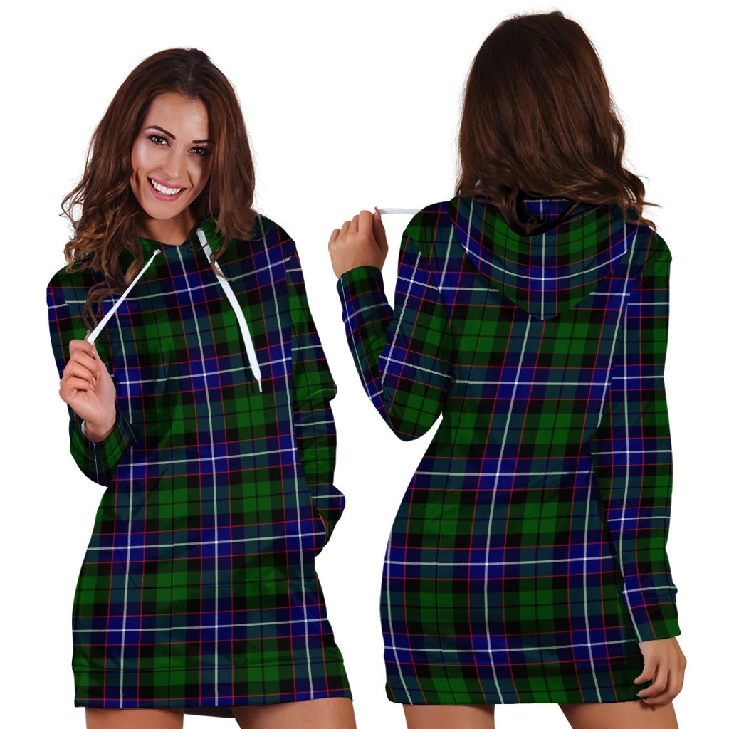 Russell Modern Tartan Classic Hoodie Dress