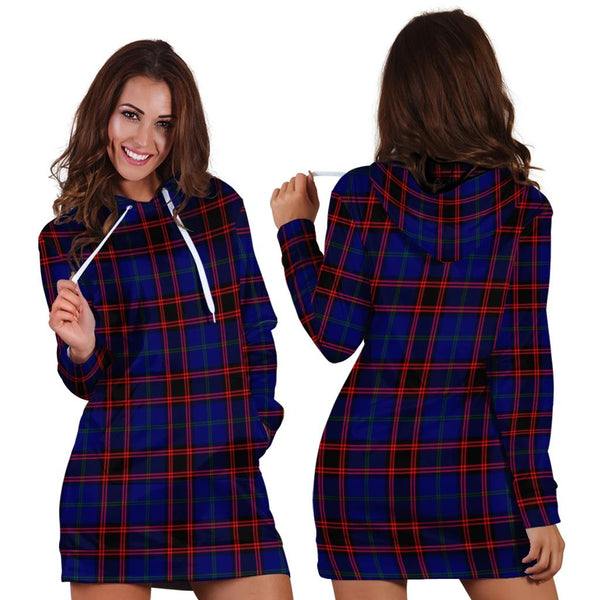 Home Modern Tartan Classic Hoodie Dress