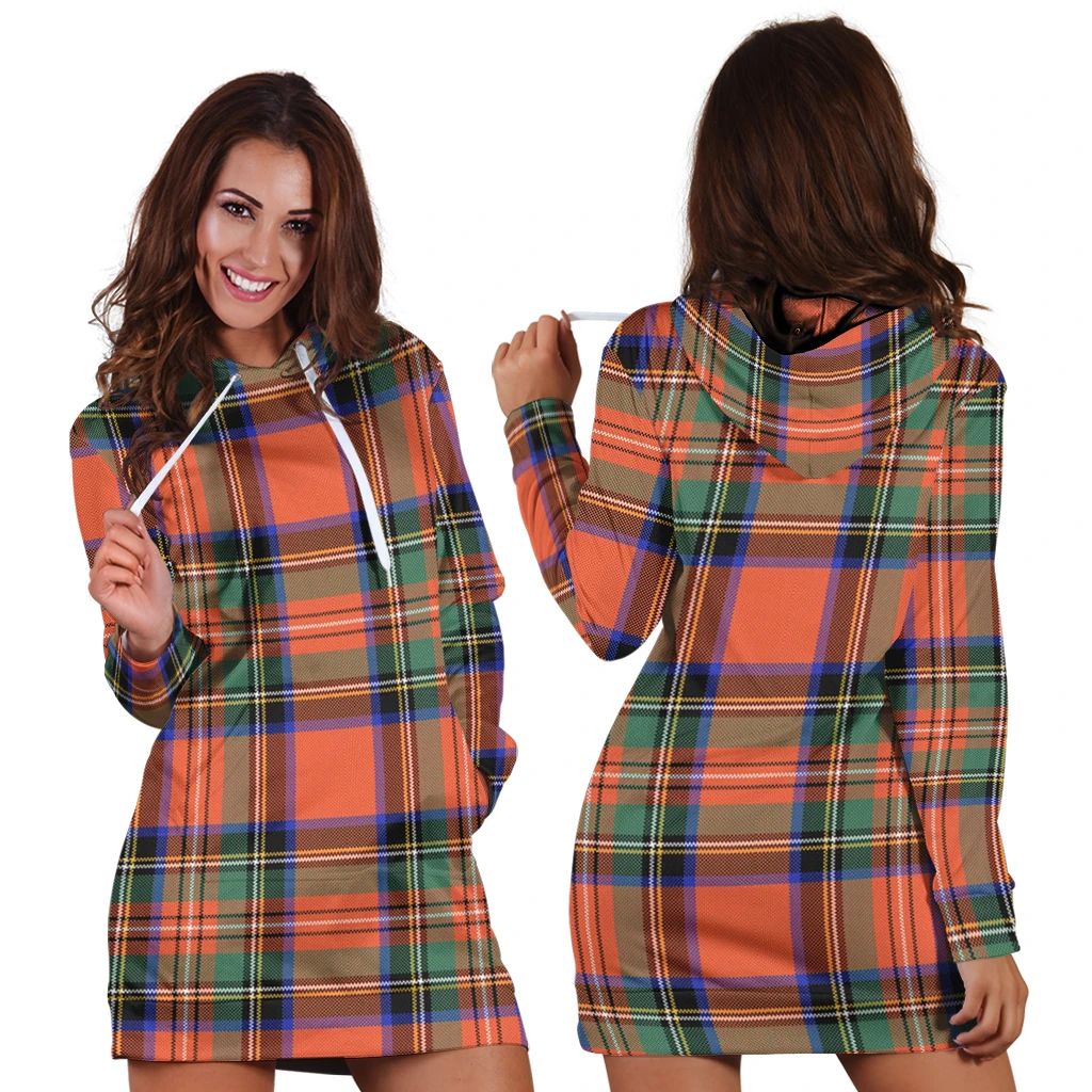 Stewart Royal Ancient Tartan Classic Hoodie Dress