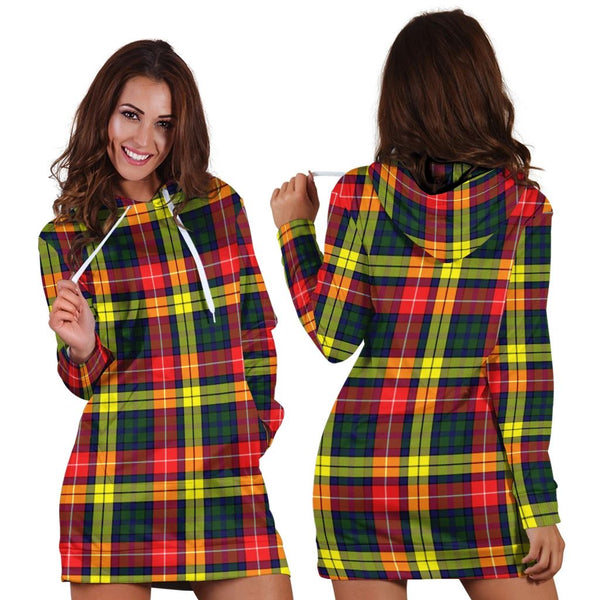 Buchanan Modern Tartan Classic Hoodie Dress