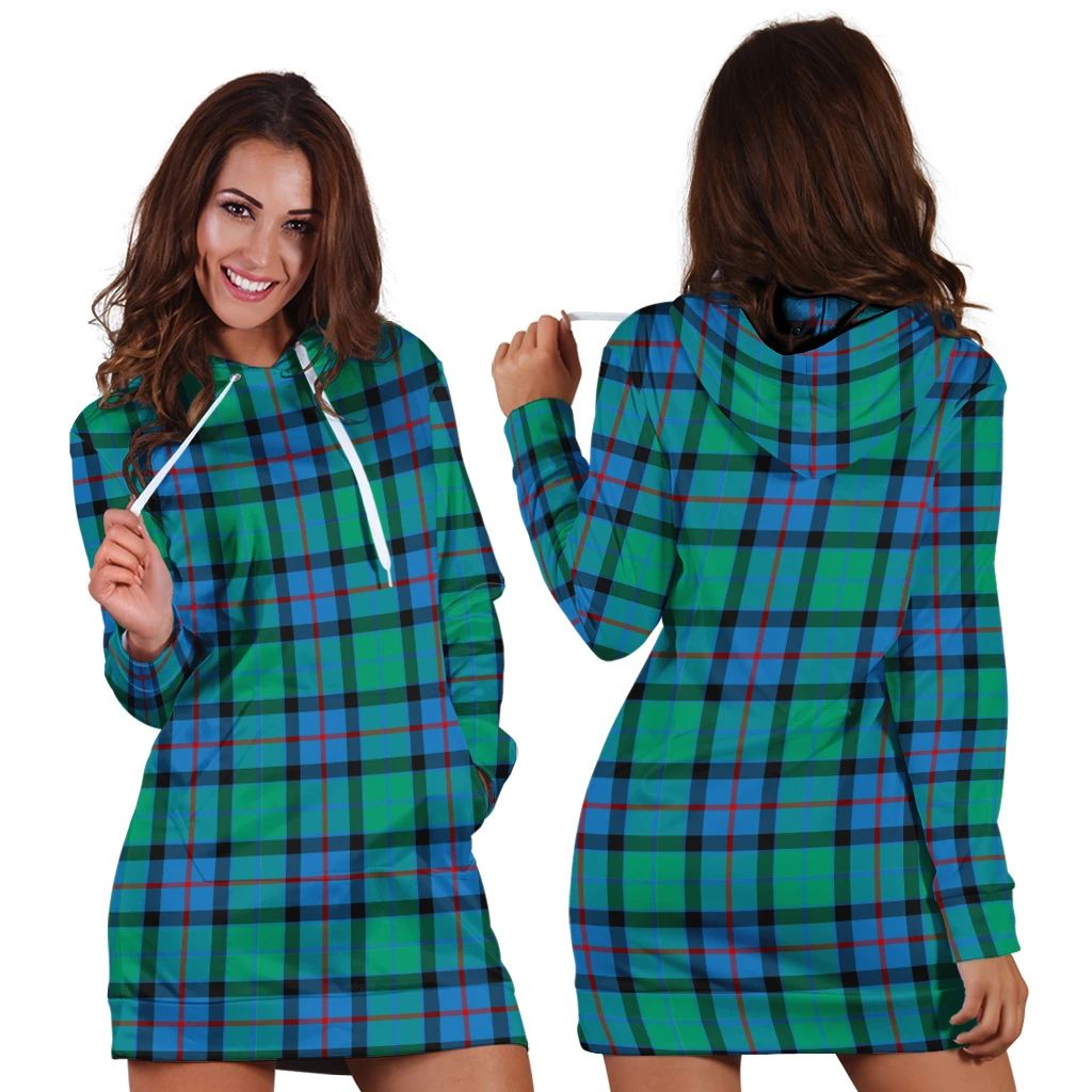 Flower Of Scotland Tartan Classic Hoodie Dress