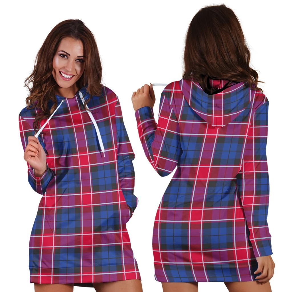 Graham of Menteith Red Tartan Classic Hoodie Dress