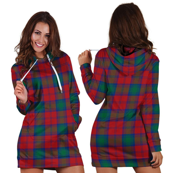 Lindsay Modern Tartan Classic Hoodie Dress