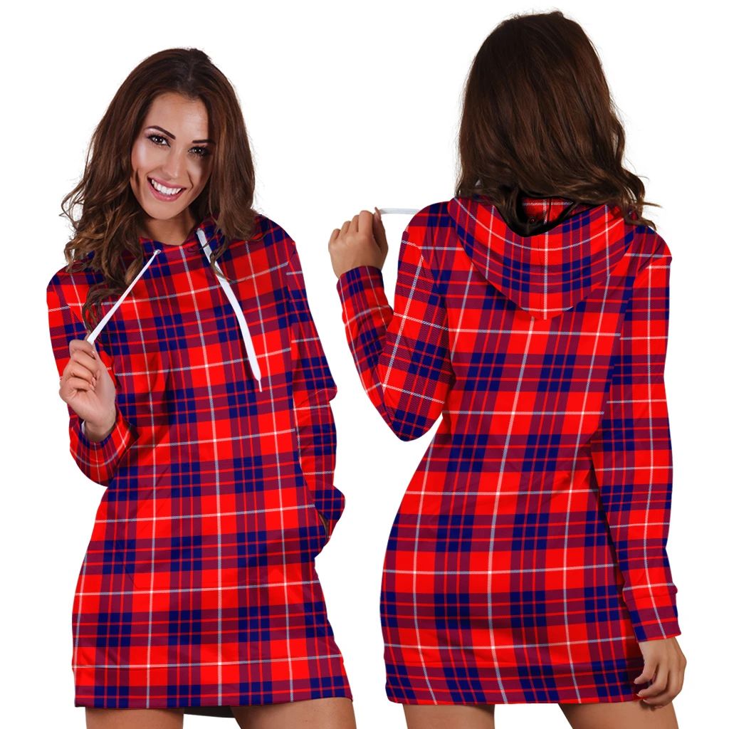 Hamilton Modern Tartan Classic Hoodie Dress