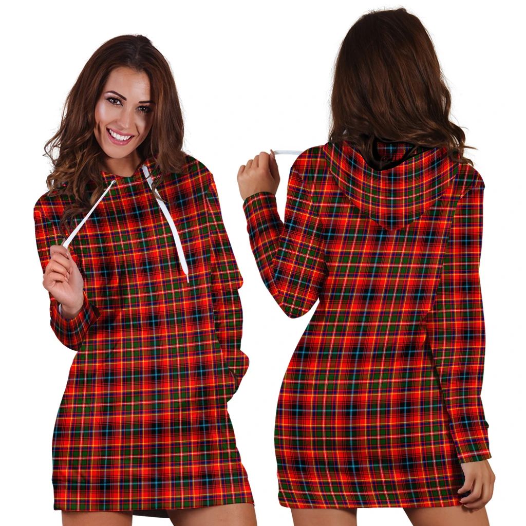 Innes Modern Tartan Classic Hoodie Dress