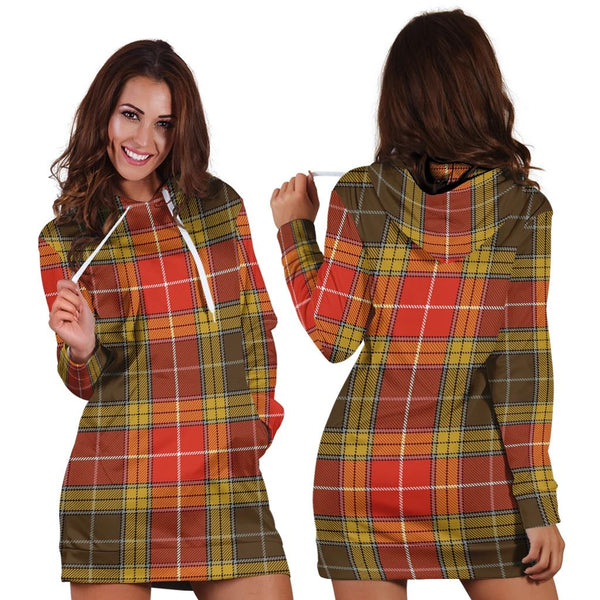 Buchanan Old Set Weathered Tartan Classic Hoodie Dress