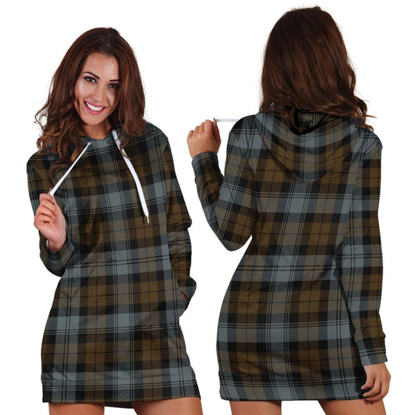 BlackWatch Weathered Tartan Classic Hoodie Dress