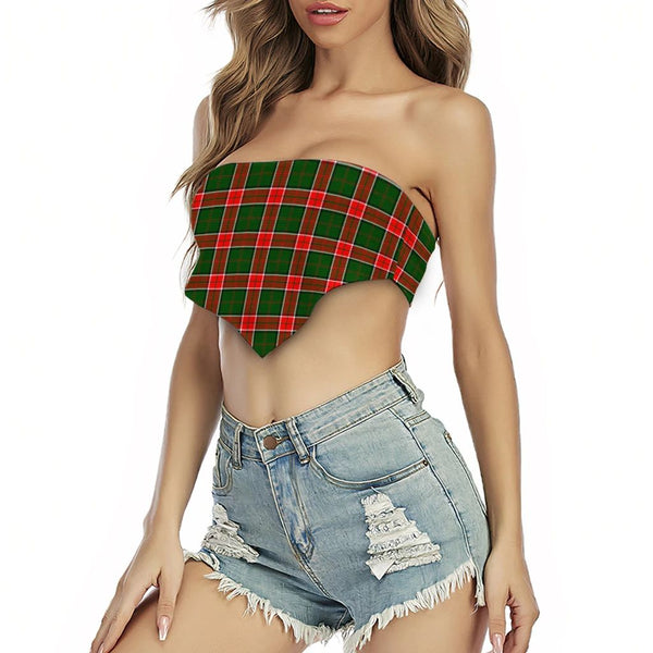 Pollock Modern Tartan Classic Women's Triangle Tube Top