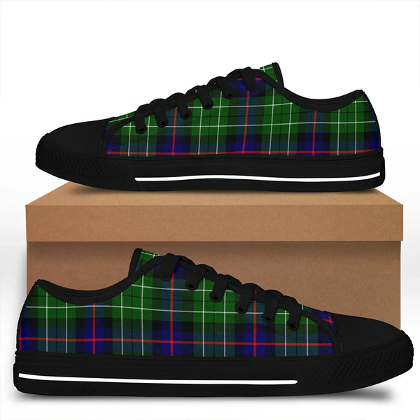 Leslie Hunting Tartan Classic Crest Low Top Shoes