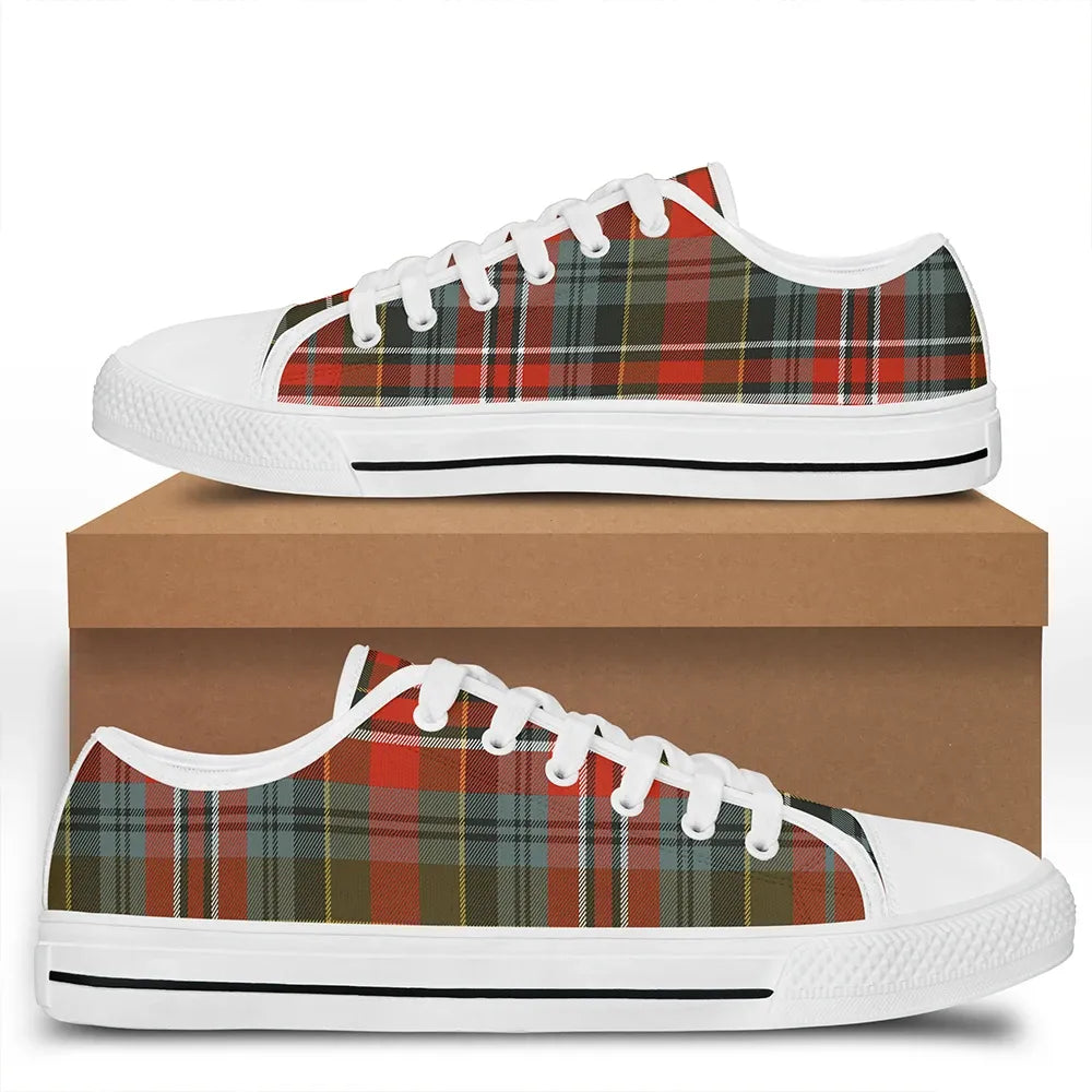 MacPherson Weathered Tartan Classic Low Top Shoes