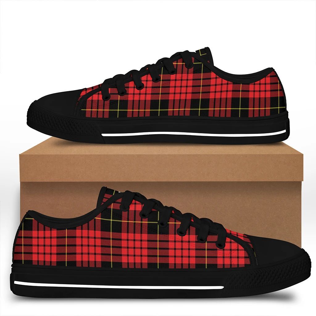 MacQueen Modern Tartan Classic Crest Low Top Shoes