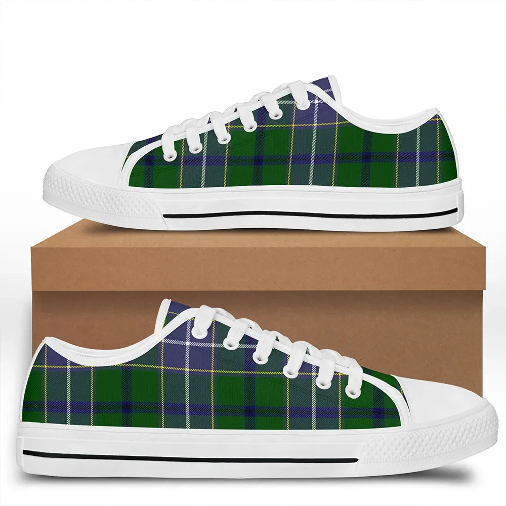 Wishart Hunting Modern Tartan Classic Low Top Shoes