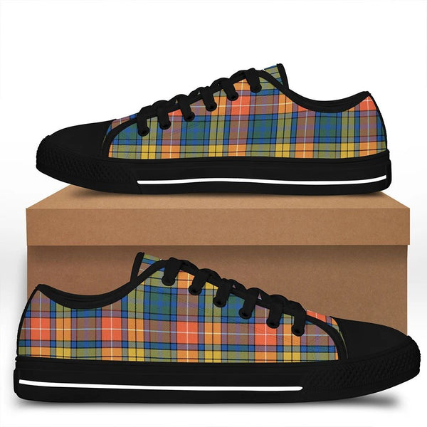 Buchanan Ancient Tartan Classic Crest Low Top Shoes