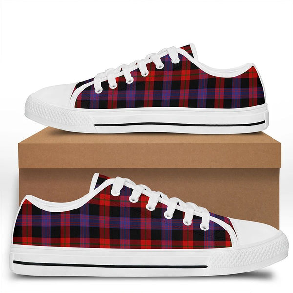 Brown Modern Tartan Classic Low Top Shoes