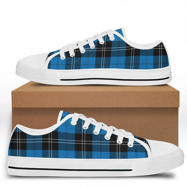 Ramsay Blue Ancient Tartan Classic Low Top Shoes