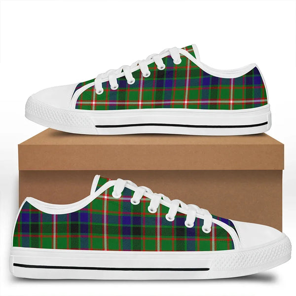 Reid Green Tartan Classic Low Top Shoes