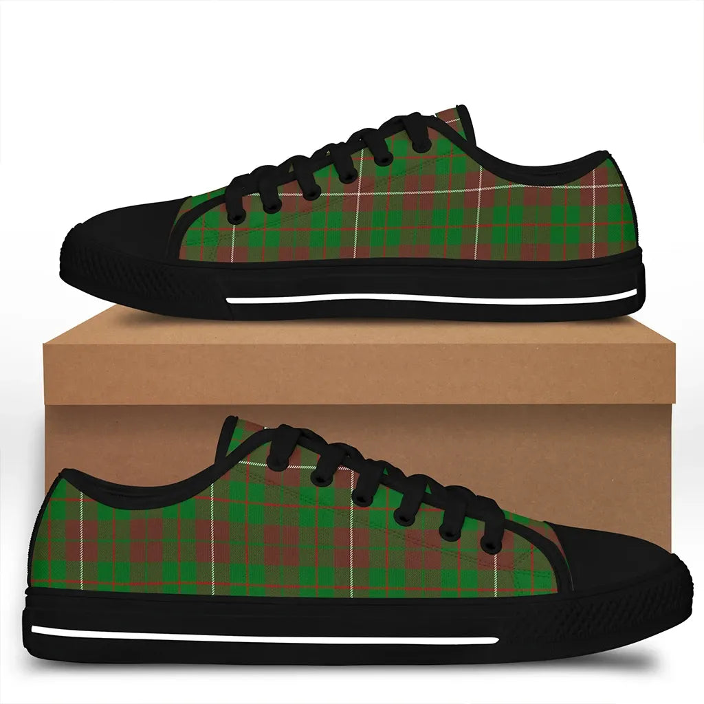 MacKinnon Hunting Modern Tartan Classic Crest Low Top Shoes