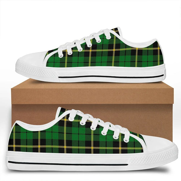 Wallace Hunting - Green Tartan Classic Low Top Shoes