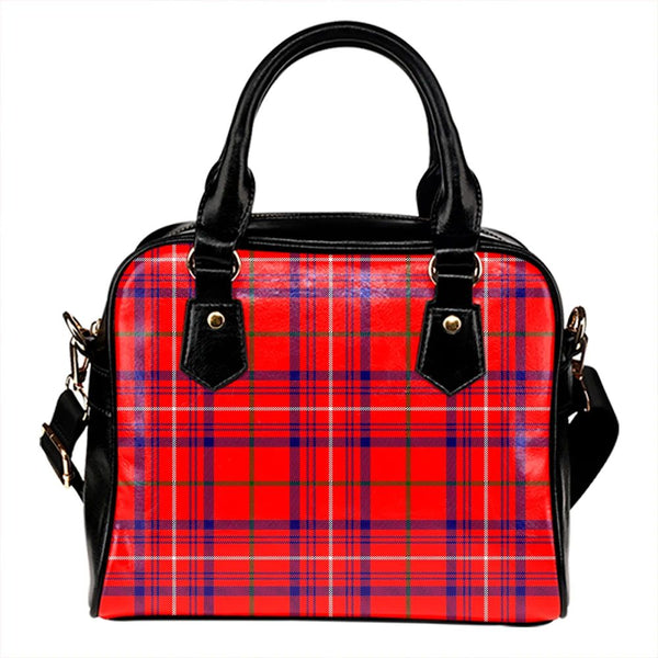 Rose Modern Tartan Classic Shoulder Handbag