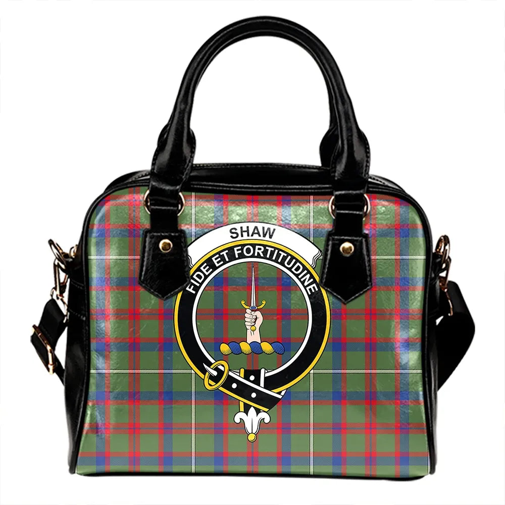 Shaw Green Modern Tartan Classic Shoulder Handbag