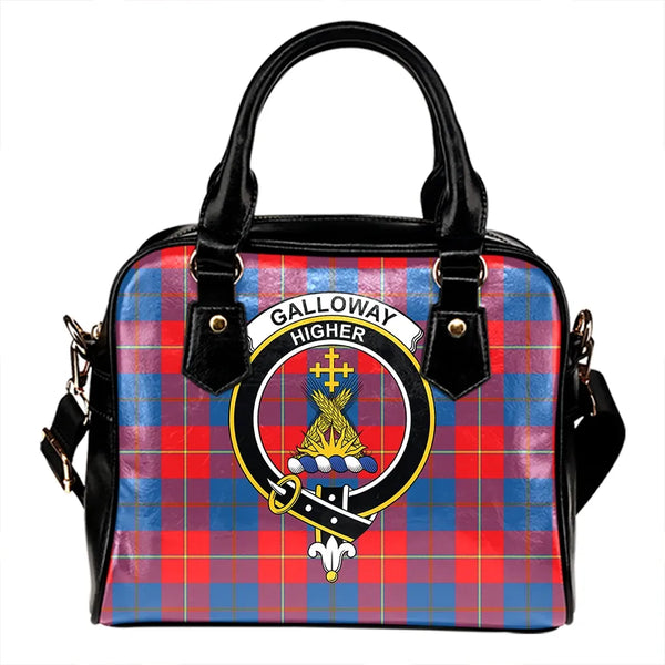 Galloway Red Tartan Classic Shoulder Handbag