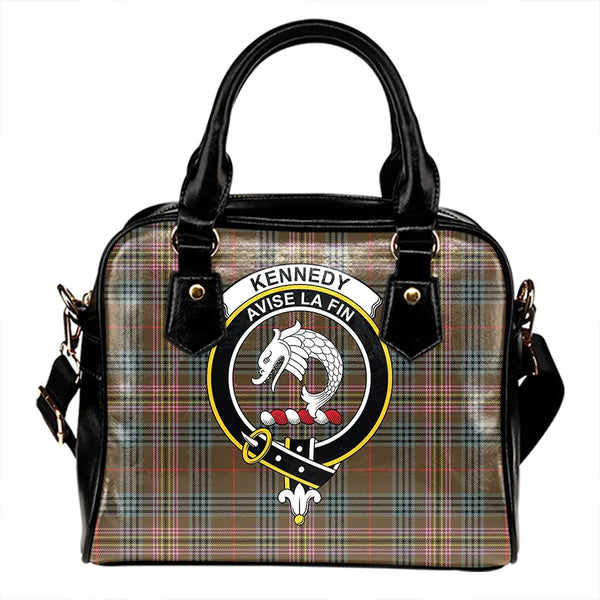 Kennedy Weathered Tartan Classic Shoulder Handbag