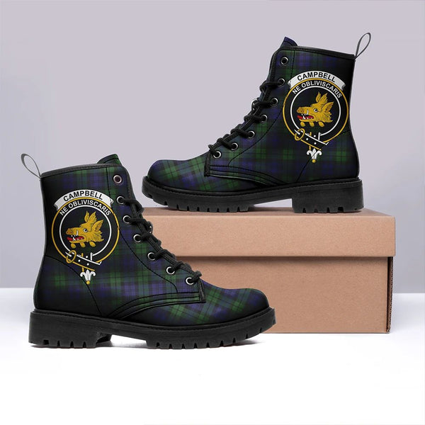 Campbell Modern Tartan Classic Leather Boots