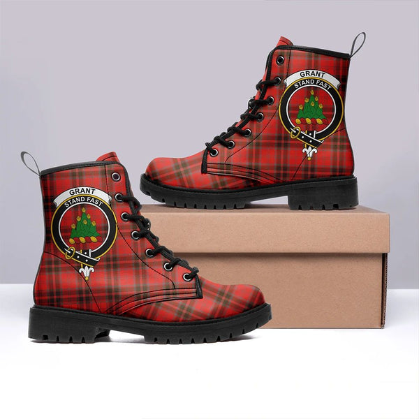 Grant Weathered Tartan Classic Leather Boots