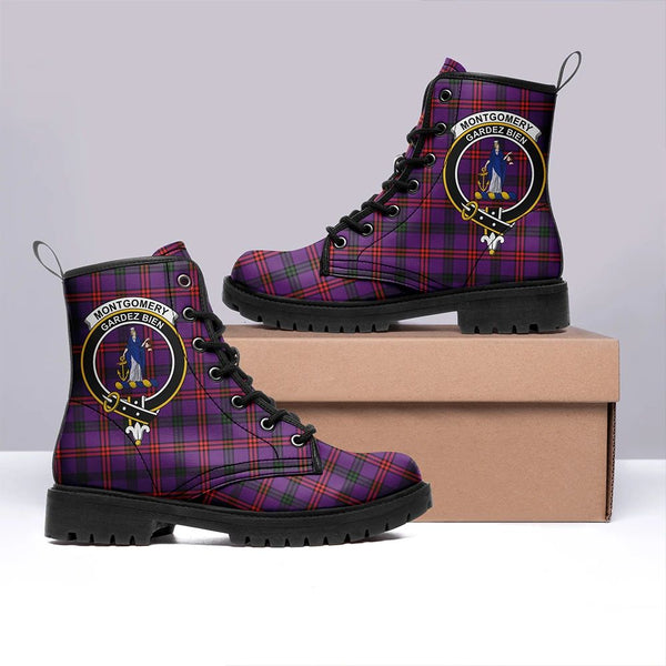 Montgomery Modern Tartan Classic Leather Boots