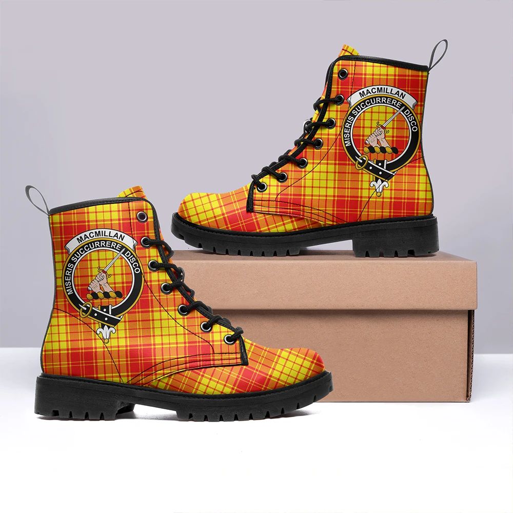 MacMillan Clan Tartan Classic Leather Boots